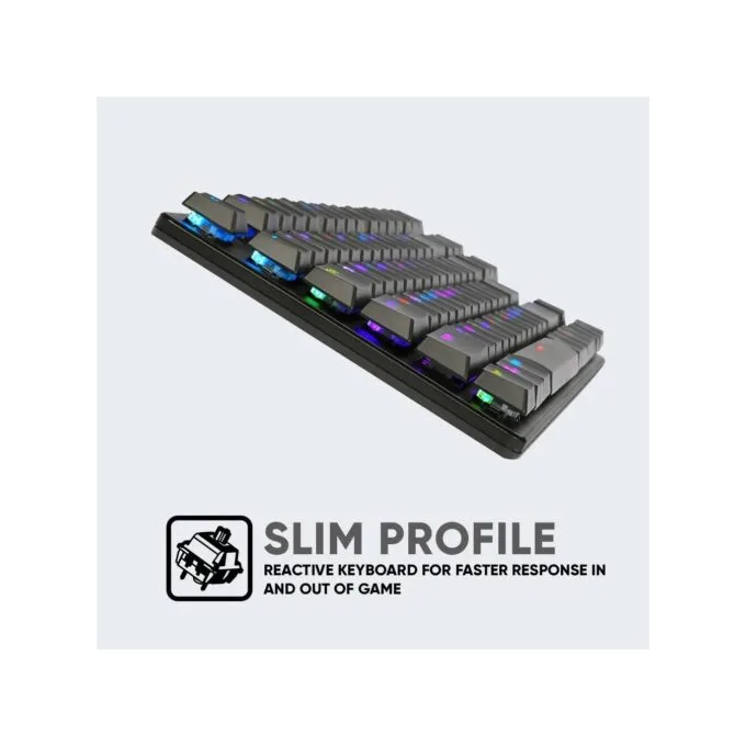 Armaggeddon SMK-9R Low Profile Mechanical Keyboard - 87 Black Switch — image 8