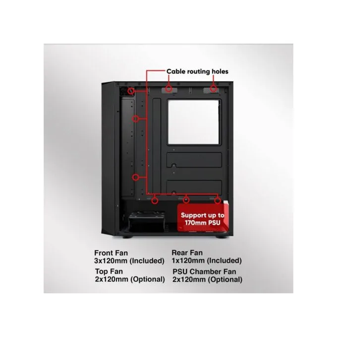 Armaggeddon Tritron Pro 100 ATX 4xARGB Black — image 10