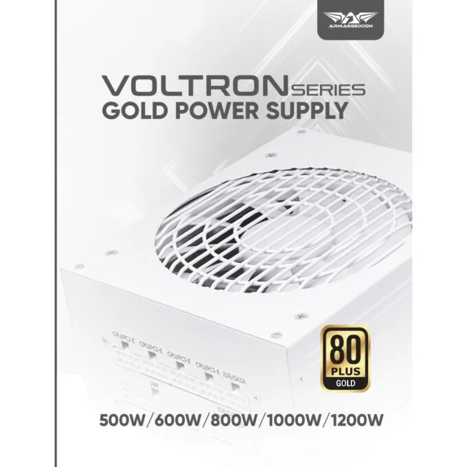 Armaggeddon Voltron Gold 1200W 80+ Gold Modular PSU White — image 2