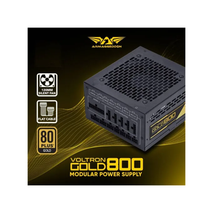 Armaggeddon Voltron Gold 800 800W 80+ Gold Fully Modular Gaming PSU - EAN 8886411989569 — image 2