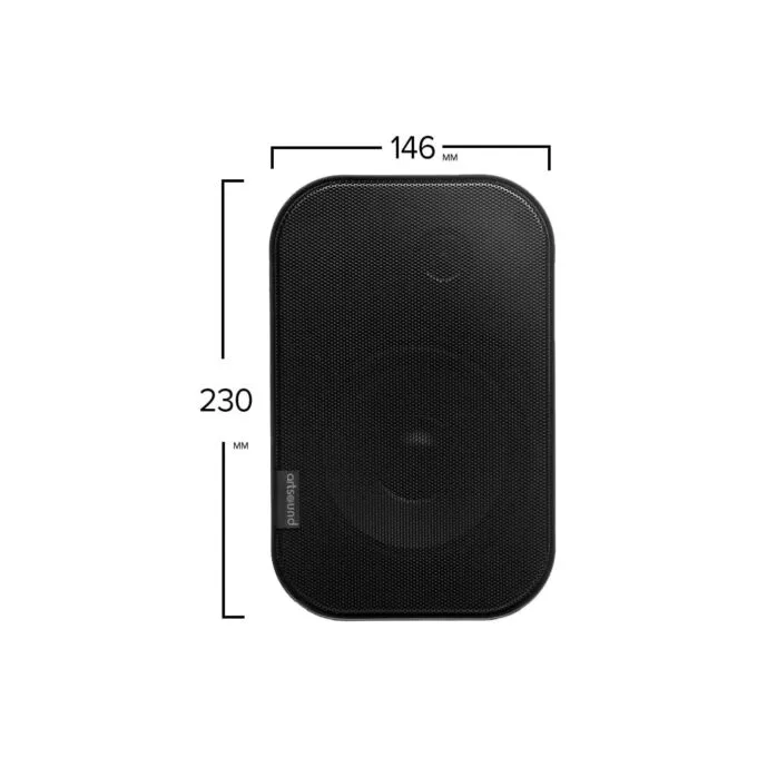 Artsound 2-way Onwall Speakers 100W Black (pair) - UNI40B - 2-way Onwall Speakers 100W Black — image 2