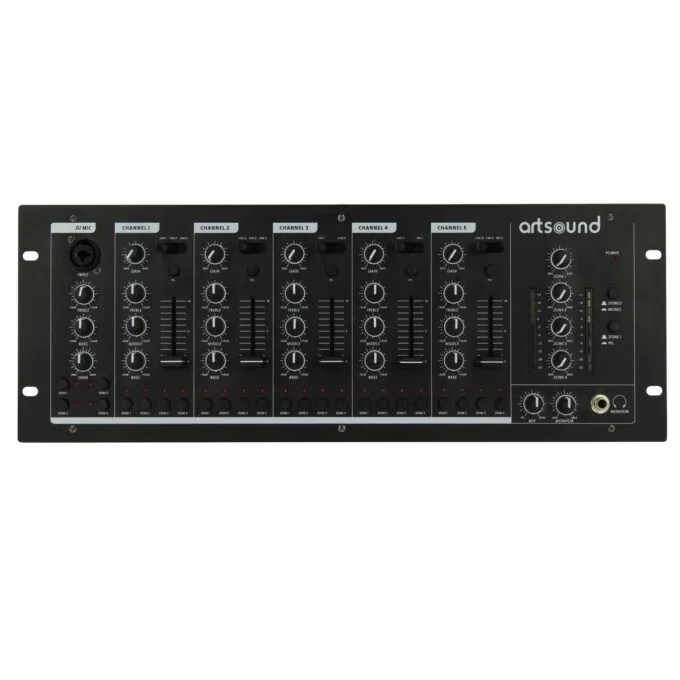 Artsound Audio Mixer - MIKS6.4 - Audio Mixer 6 Channels 4 zones — image 2