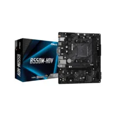 ASRock B550M-HDV - AM4 Micro-ATX Motherboard - B550, PCIe Gen4 M.2, 64GB max, HDMI 4K@60Hz