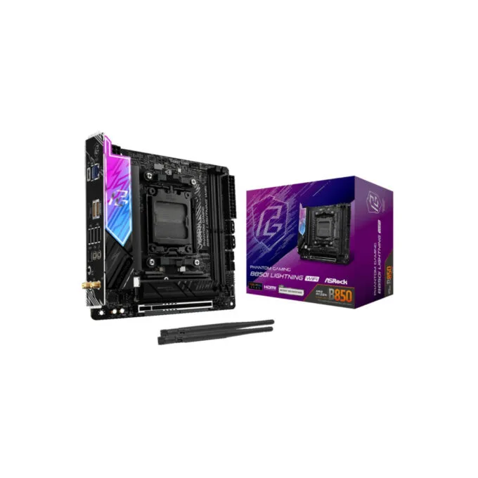 ASRock B850I Lightning WiFi - AM5 Mini‑ITX Motherboard - DDR5, 128GB, PCIe 5.0, Wi‑Fi 6E, 2.5Gb LAN, HDMI 2.1 — image 6