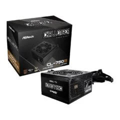 ASrock Challenger CL-750B 750W PSU - CL-750B - Black, ATX 2.x, 80+ Bronze