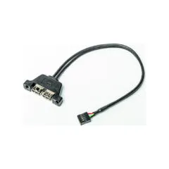 ASRock DeskMini 2x USB 2.0 Internal Cable - Black - Front Panel/Motherboard Connector