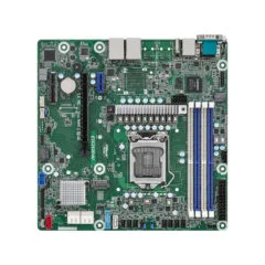 ASRock E3C252D4U - micro-ATX LGA1200 Motherboard - Intel Xeon E-2300 support, DDR4 up to 32GB, ECC, AST2500 iGPU, Intel I210 LAN