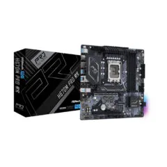 ASRock H670M Pro RS - H670M PRO RS - LGA1700 Micro-ATX, Intel H670, DDR4 up to 128GB, 2x M.2, 4x SATA, HDMI 2.1