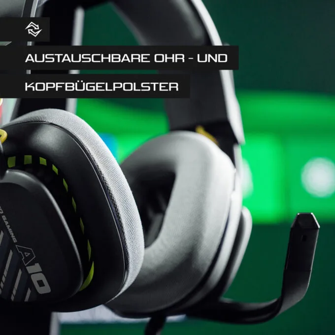 ASTRO Gaming A10 Gen 2 Headset - Wired 3.5mm - Over-Ear, Unidirectional Boom Mic, Black — image 7