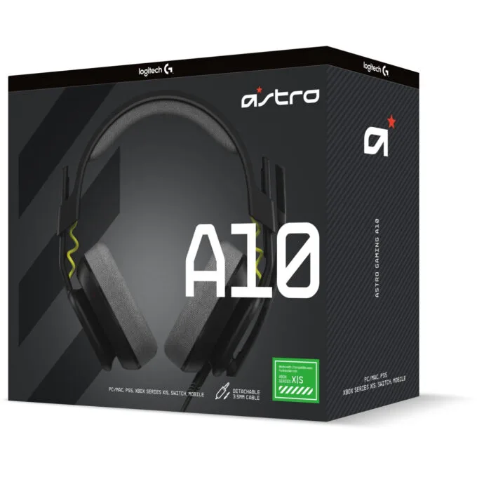 ASTRO Gaming A10 Gen 2 Headset - Wired 3.5mm - Over-Ear, Unidirectional Boom Mic, Black — image 10