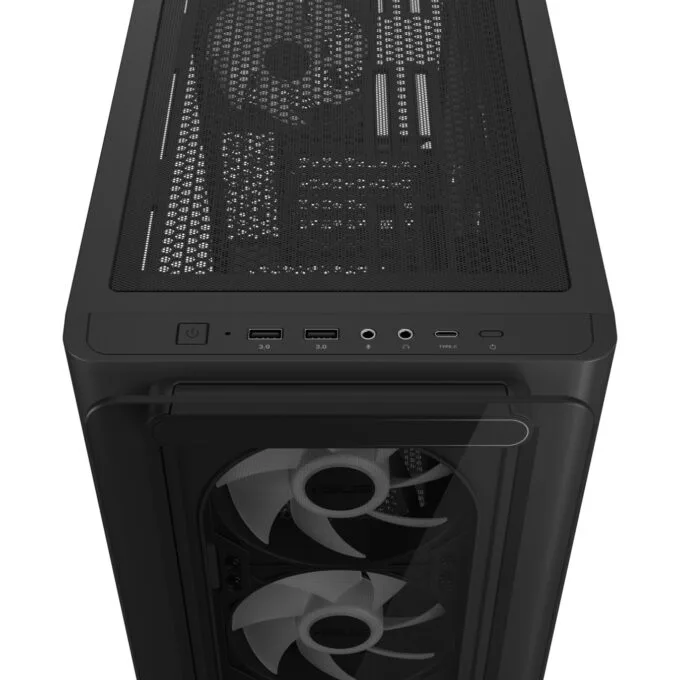 ASUS A23 PLUS mATX Tempered Glass 4xARGB Fans Black — image 10