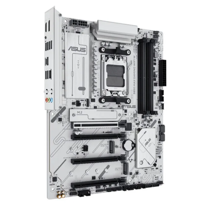 ASUS B850 MAX Gaming WiFi W - AM5 ATX Motherboard, DDR5 256GB, Wi‑Fi 6E, 2.5Gb Ethernet, White — image 2