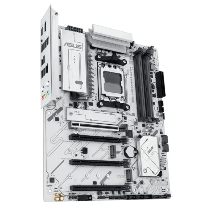 ASUS B850 MAX Gaming WiFi W - AM5 ATX Motherboard, DDR5 256GB, Wi‑Fi 6E, 2.5Gb Ethernet, White — image 3