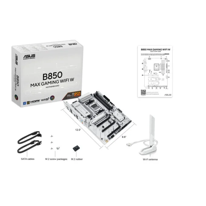ASUS B850 MAX Gaming WiFi W - AM5 ATX Motherboard, DDR5 256GB, Wi‑Fi 6E, 2.5Gb Ethernet, White — image 5
