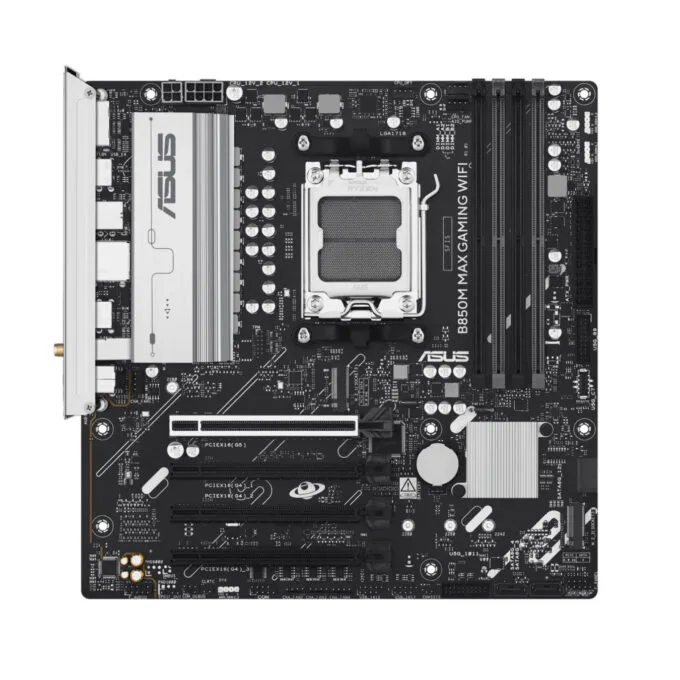 ASUS B850M MAX Gaming WIFI - B850M - AM5 Micro-ATX, DDR5, 4x DIMM, Wi-Fi, 256GB Max — image 1