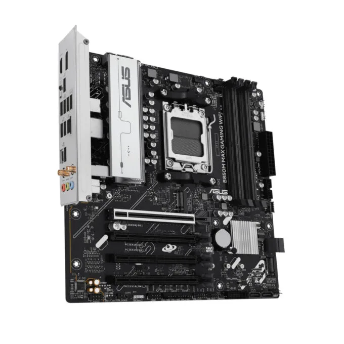 ASUS B850M MAX Gaming WIFI - B850M - AM5 Micro-ATX, DDR5, 4x DIMM, Wi-Fi, 256GB Max — image 3