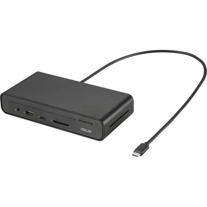 ASUS DC300 USB-C Dock - Triple-Display 4K60, 90W PD, Gigabit Ethernet, HDMI+DP, Black — image 2