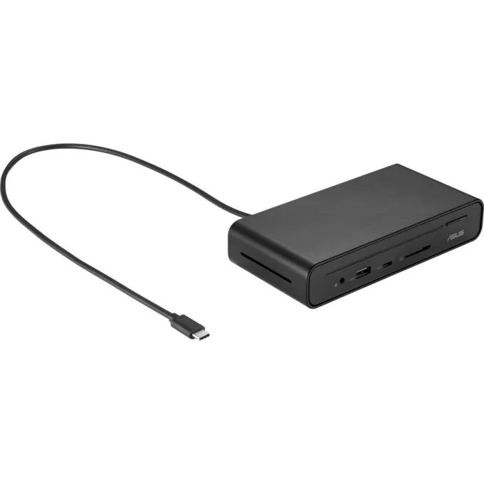 ASUS DC300 USB-C Dock - Triple-Display 4K60, 90W PD, Gigabit Ethernet, HDMI+DP, Black — image 1
