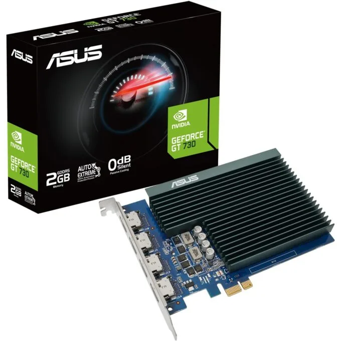 ASUS GeForce GT 730 2GB GDDR5 (GT730-4H-SL-2GD5) 902 MHz 4x HDMI Passive — image 2