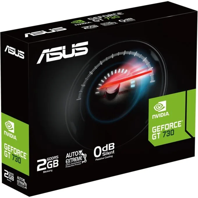 ASUS GeForce GT 730 2GB GDDR5 (GT730-4H-SL-2GD5) 902 MHz 4x HDMI Passive — image 1