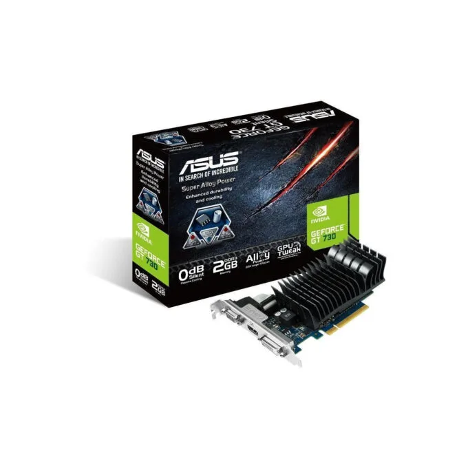 ASUS GeForce GT 730 2GB GDDR5 - Passive Cooling, 902 MHz, HDMI & DVI-D — image 1