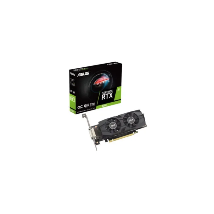 ASUS GeForce RTX 3050 LP BRK OC - 6GB GDDR6, 1507 MHz Boost, Black, Dual-Fan, 2-Slot — image 7