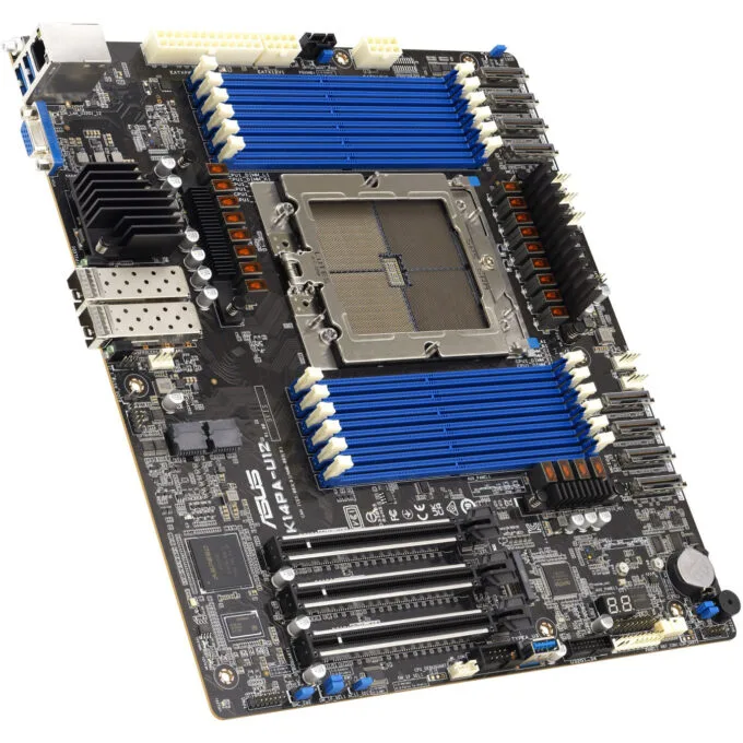 ASUS K14PA-U12 - ASMB11 CEB Server Motherboard - Socket SP5, AMD EPYC 9004, DDR5 4800MHz up to 3.07TB, Dual 25GbE — image 2