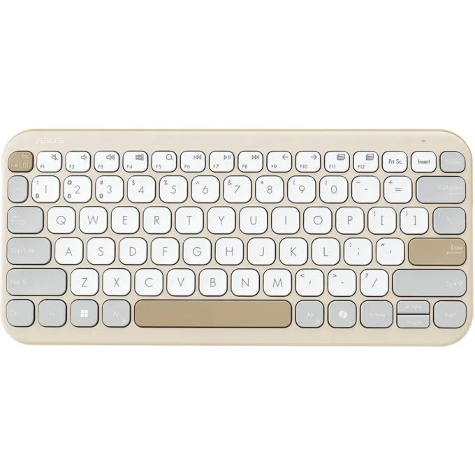 ASUS KW100 Keyboard - KW100 - Beige — image 1