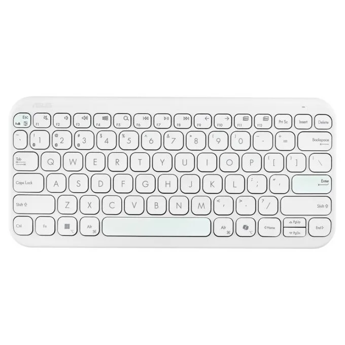 ASUS KW100 Keyboard QWERTZ white — image 1