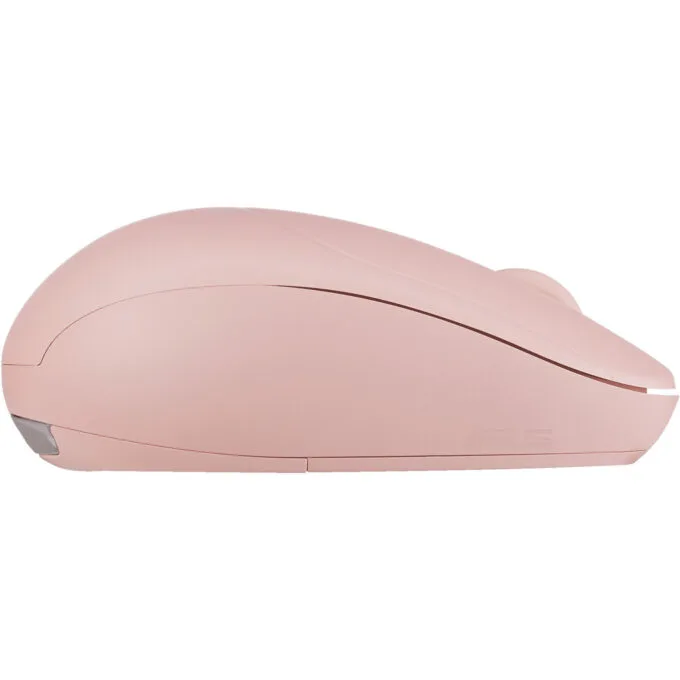 ASUS MD101 - Ambidextrous Wireless Mouse (Pink) - RF 2.4GHz & Bluetooth 5.3, 2400 DPI, AA Battery — image 2