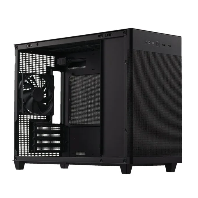 ASUS PC Case mATX Mesh Panel USB-C PRIME - AP201 - Black — image 3