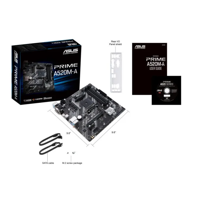 ASUS PRIME A520M-A II CSM - AM4 micro-ATX Motherboard - A520 Chipset, DDR4, 128GB, PCIe 3.0 — image 7