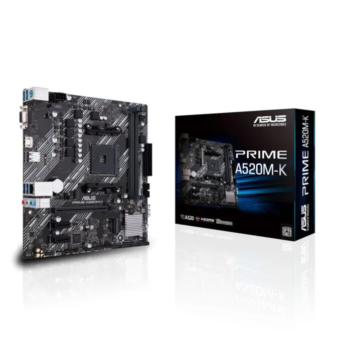 ASUS PRIME A520M-K - AM4 micro-ATX Motherboard - DDR4, 64GB, 1x M.2, HDMI 2.1, Realtek Gigabit LAN — image 7