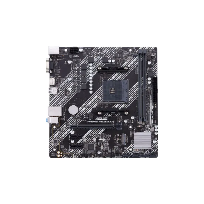 ASUS PRIME A520M-K - AM4 micro-ATX Motherboard - DDR4, 64GB, 1x M.2, HDMI 2.1, Realtek Gigabit LAN — image 1