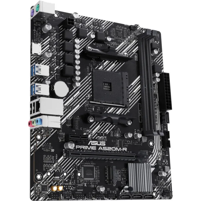 ASUS PRIME A520M-R - Micro-ATX AM4 Motherboard - Ryzen 3000/5000 Compatible, 2x DIMM, Up to 64GB — image 4