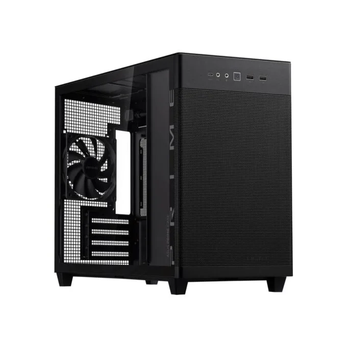 ASUS Prime AP201 mATX Tempered Glass USB-C Black — image 1
