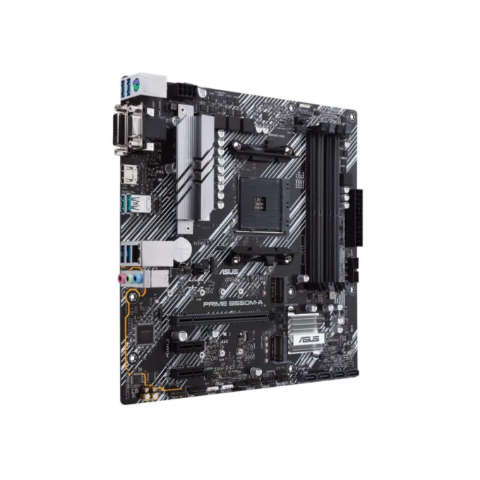ASUS PRIME B550M-A - AM4 microATX Motherboard | AMD B550, DDR4, 4x DIMM, 128GB Max, M.2 & SATA — image 2