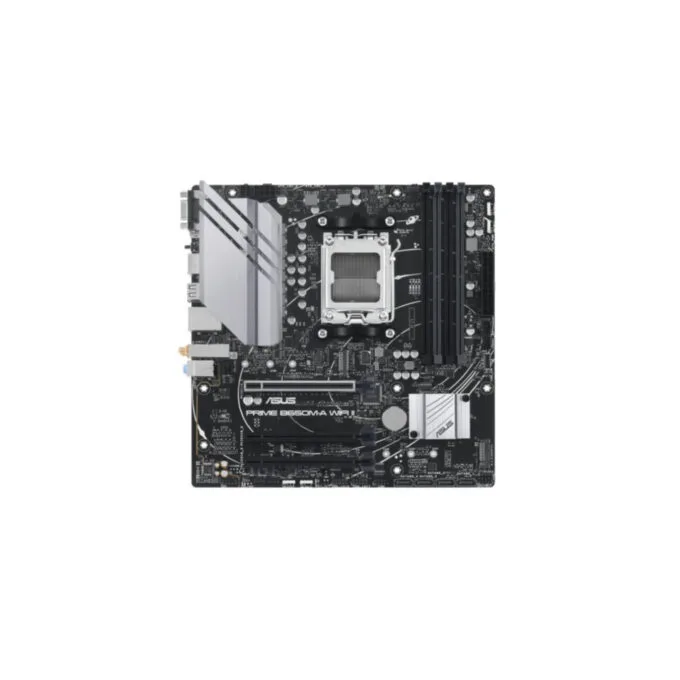 ASUS PRIME B650M-A WIFI II - AM5 Micro-ATX DDR5 Motherboard, Wi‑Fi 6, 2.5Gb Ethernet, Bluetooth 5.2, 128GB RAM Support — image 1
