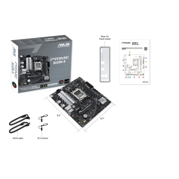 ASUS PRIME B650M-R - AM5 Micro-ATX Motherboard - AMD B650, DDR5, Optimized for Ryzen 7000 — image 4