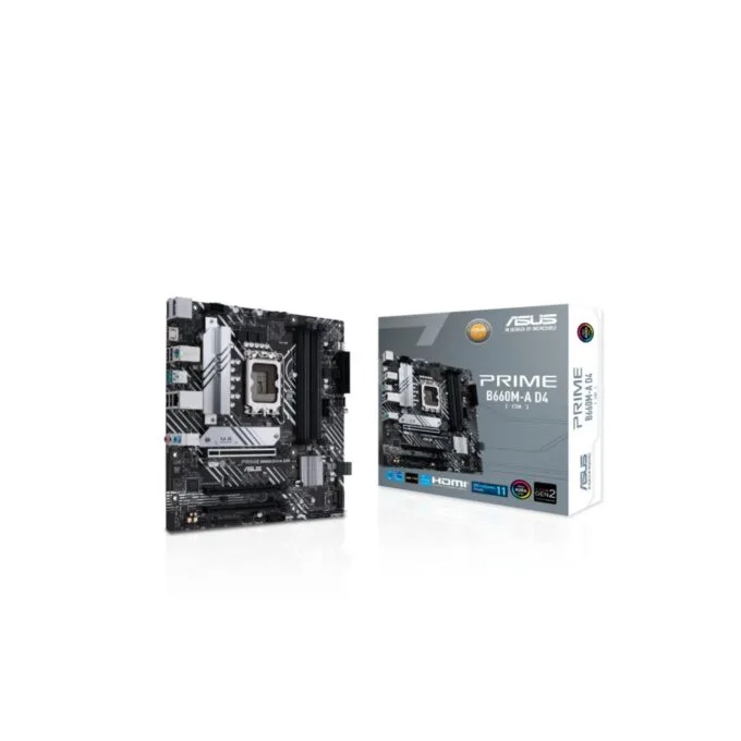ASUS PRIME B660M-A D4-CSM LGA1700 Micro-ATX Intel B660 DDR4 Motherboard — image 1