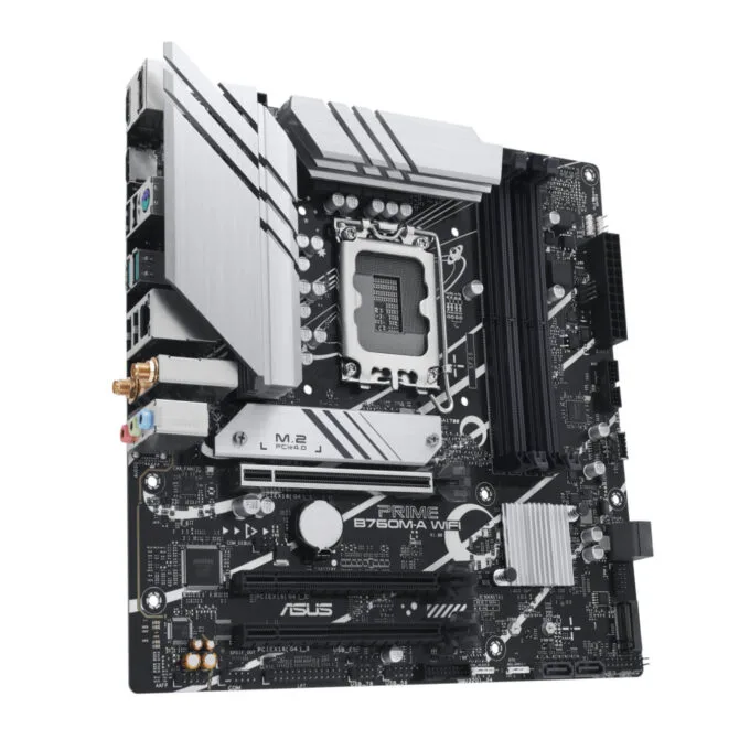 ASUS Prime B760M-A WiFi - LGA1700 microATX DDR5 Motherboard, Intel B760, 128GB, Wi-Fi 6 & 2.5Gb LAN — image 4