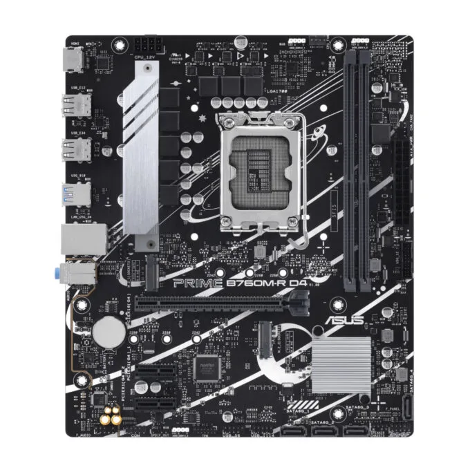 ASUS Prime B760M-R D4 - LGA1700 Micro-ATX Motherboard - Intel B760, DDR4, Up to 64GB — image 1