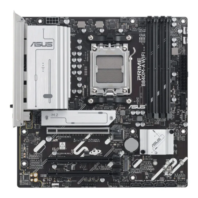 ASUS Prime B840M-A WIFI - AM5 Micro-ATX Motherboard - DDR5, up to 192GB, Built-in Wi‑Fi — image 1