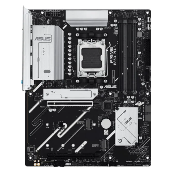ASUS PRIME B850-PLUS CSM (AM5) - ATX DDR5 Motherboard, 4x DIMM 256GB, 3x M.2, 2.5Gb LAN, RGB, Black — image 1