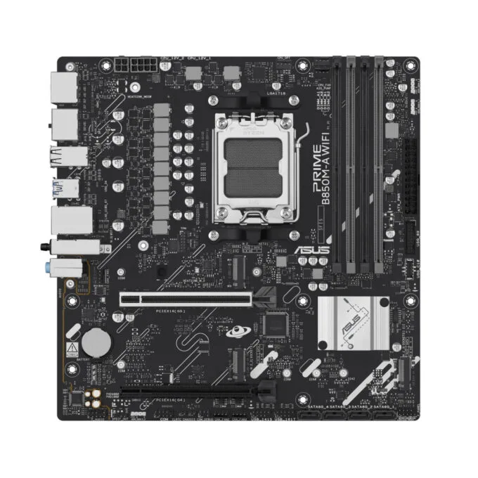 ASUS PRIME B850M-A WiFi - AM5 Micro-ATX DDR5 Motherboard, Up to 256GB, Wi-Fi 6E, 2.5Gb LAN — image 1