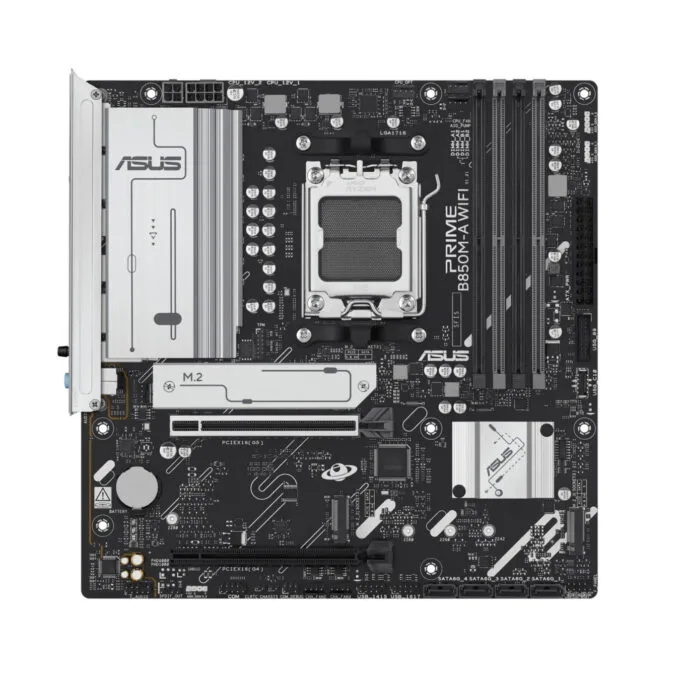 ASUS PRIME B850M-A WiFi - AM5 Micro-ATX DDR5 Motherboard, Up to 256GB, Wi-Fi 6E, 2.5Gb LAN — image 2