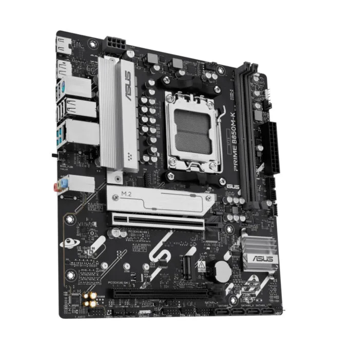 ASUS PRIME B850M-K (AM5) - Micro-ATX DDR5 Motherboard, 128GB, 2x M.2, PCIe 5.0, 2.5Gb LAN, HDMI/DP, Black — image 4