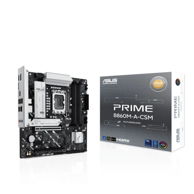 ASUS PRIME B860M-A-CSM - LGA1851 Micro-ATX, DDR5, Up to 256GB, PCIe 4.0, 2.5Gb LAN, 7.1 Audio — image 1