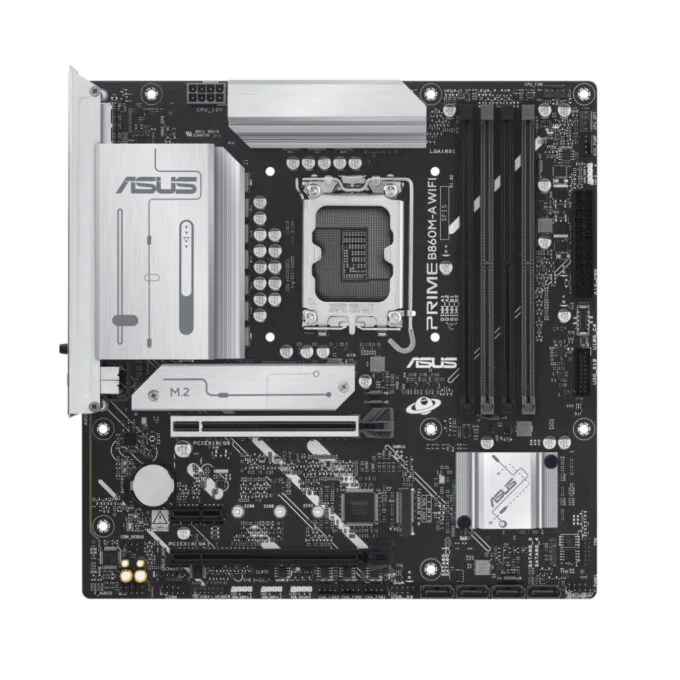 ASUS PRIME B860M-A WIFI - B860M-A - Micro-ATX LGA1851, DDR5 4x DIMM, 256GB Max, Built-in WiFi — image 2