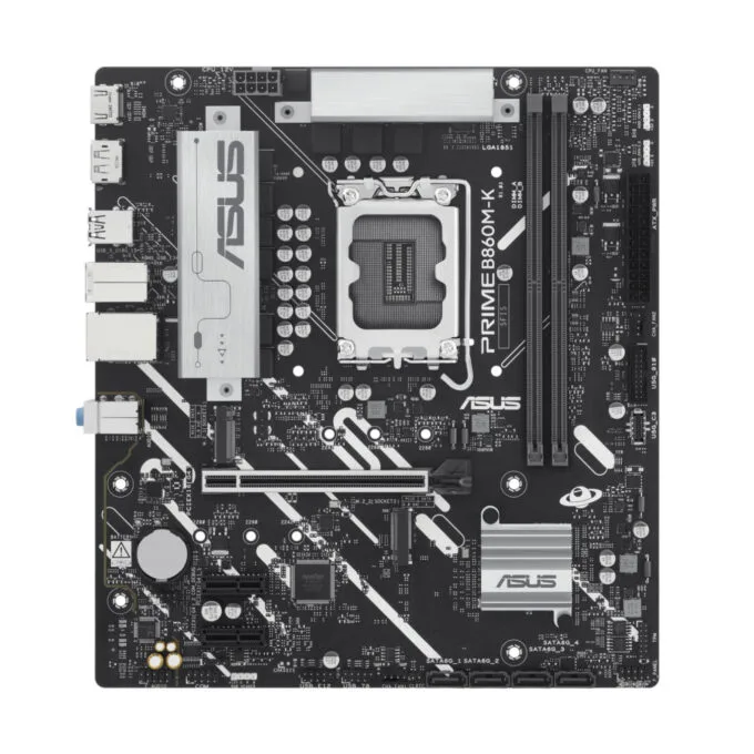 ASUS PRIME B860M-K - LGA 1851 micro-ATX Motherboard - Intel B860, DDR5, 2x M.2, 128GB Max — image 1